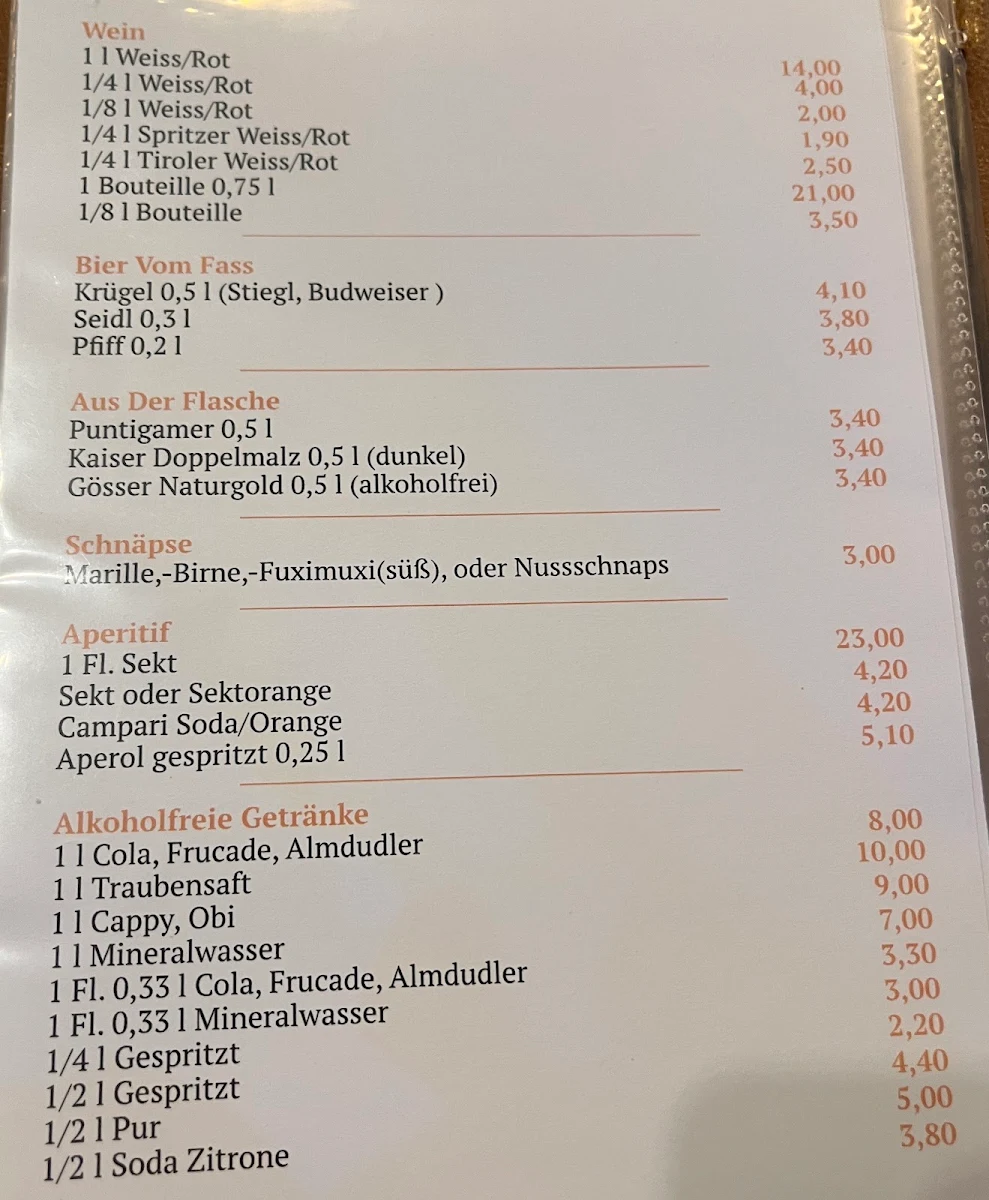 Speisekarte photo 1