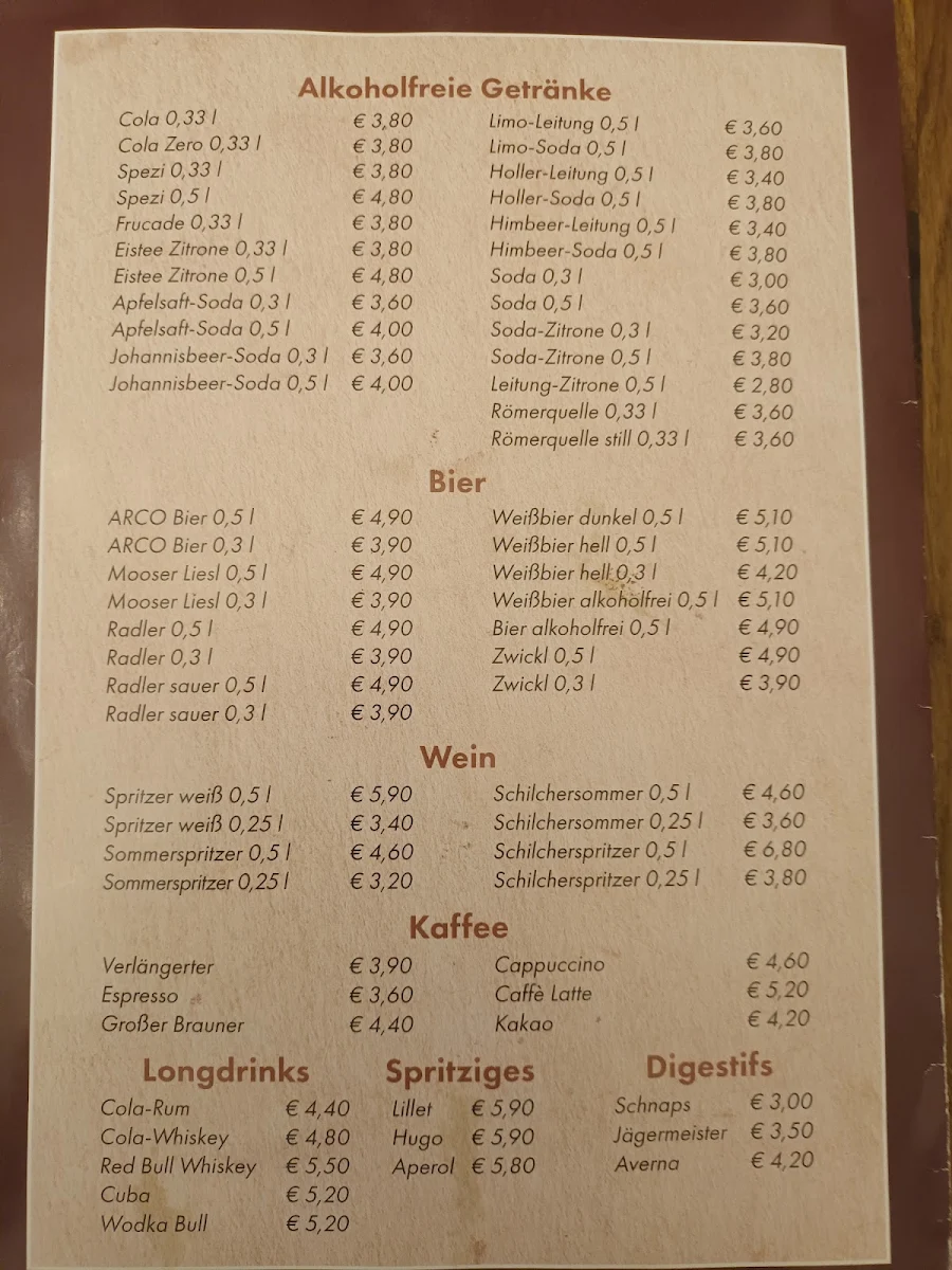 Speisekarte photo 1