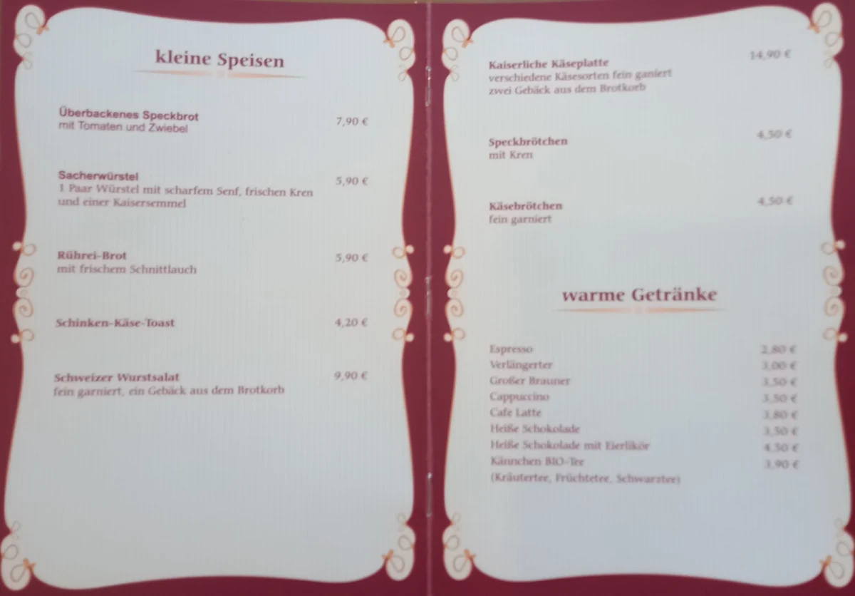 Speisekarte photo 3