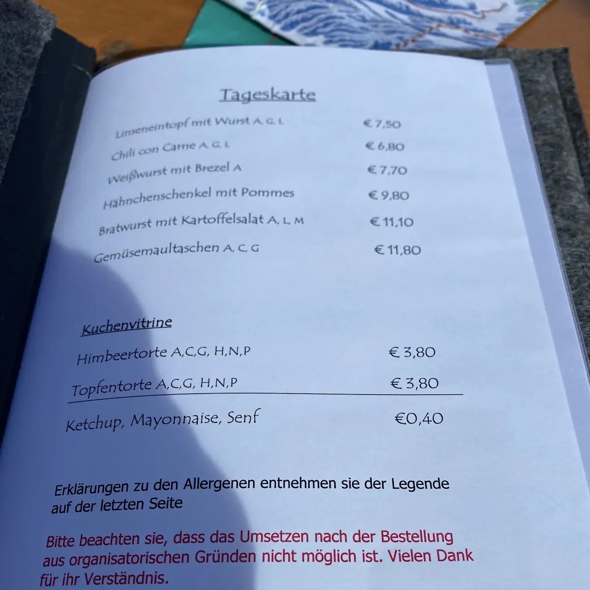 Speisekarte photo 3