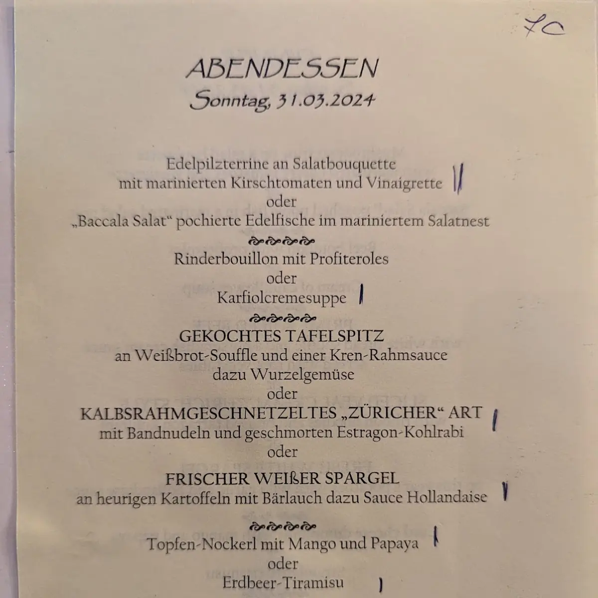 Speisekarte photo 1