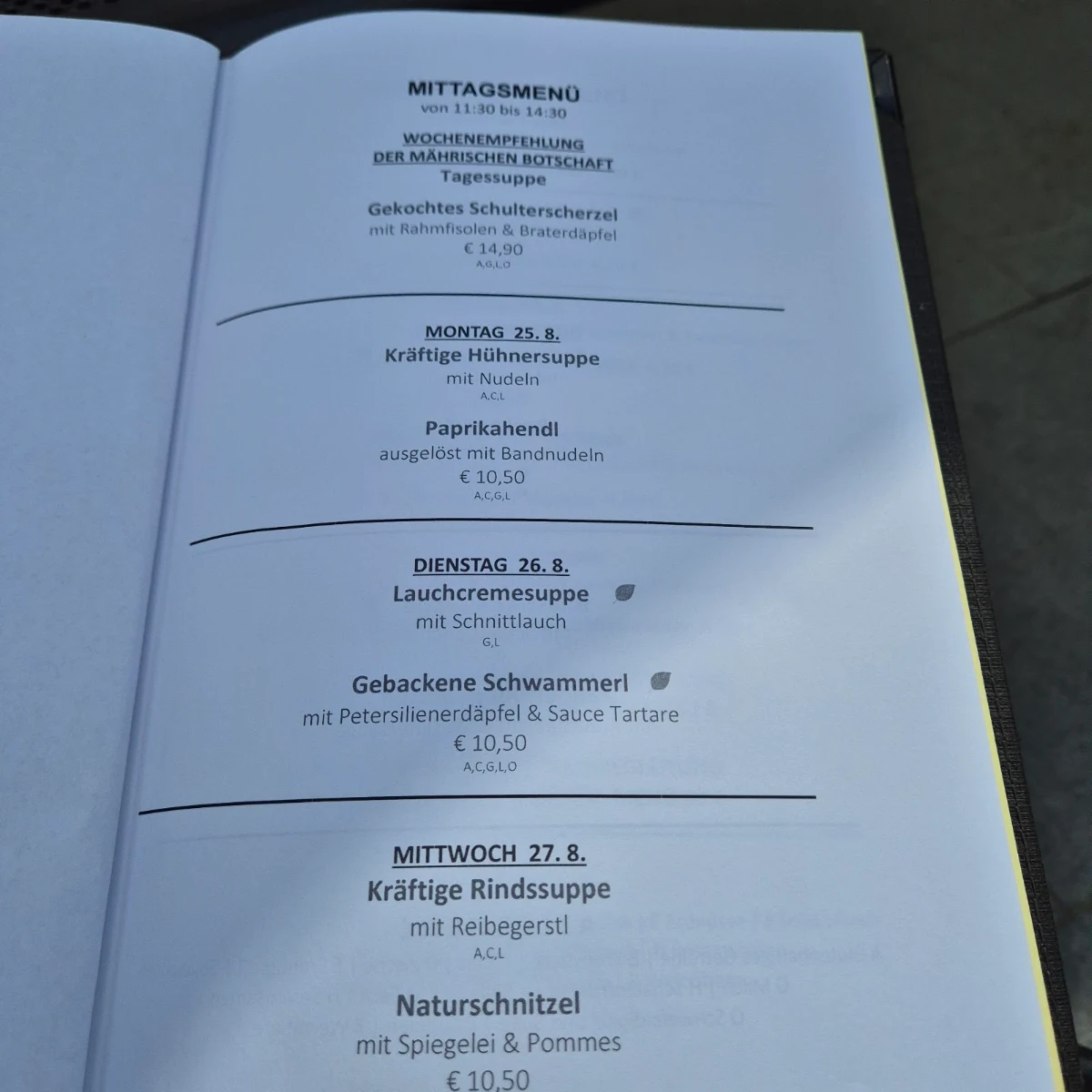 Speisekarte photo 3