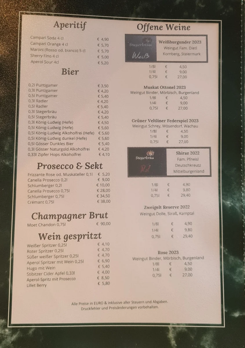 Speisekarte photo 2