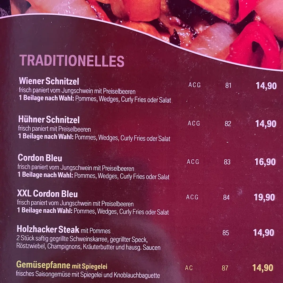 Speisekarte photo 1