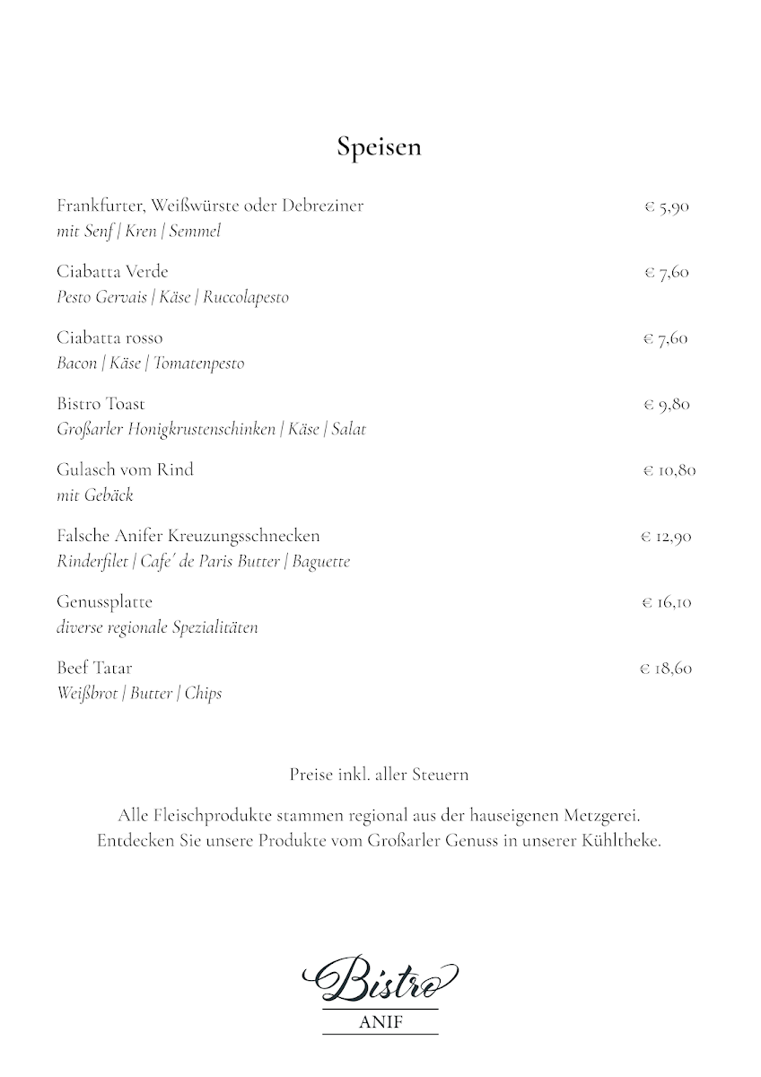 Speisekarte photo 2