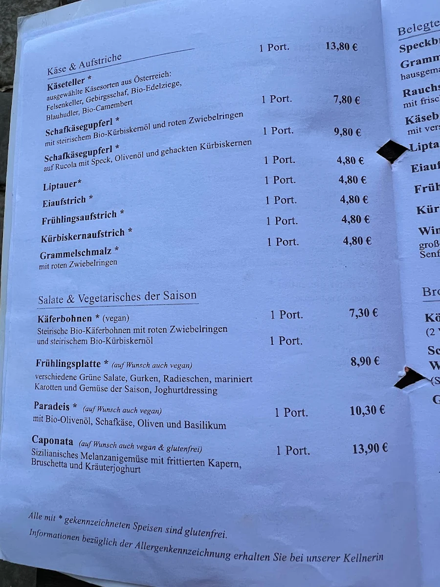 Speisekarte photo 2