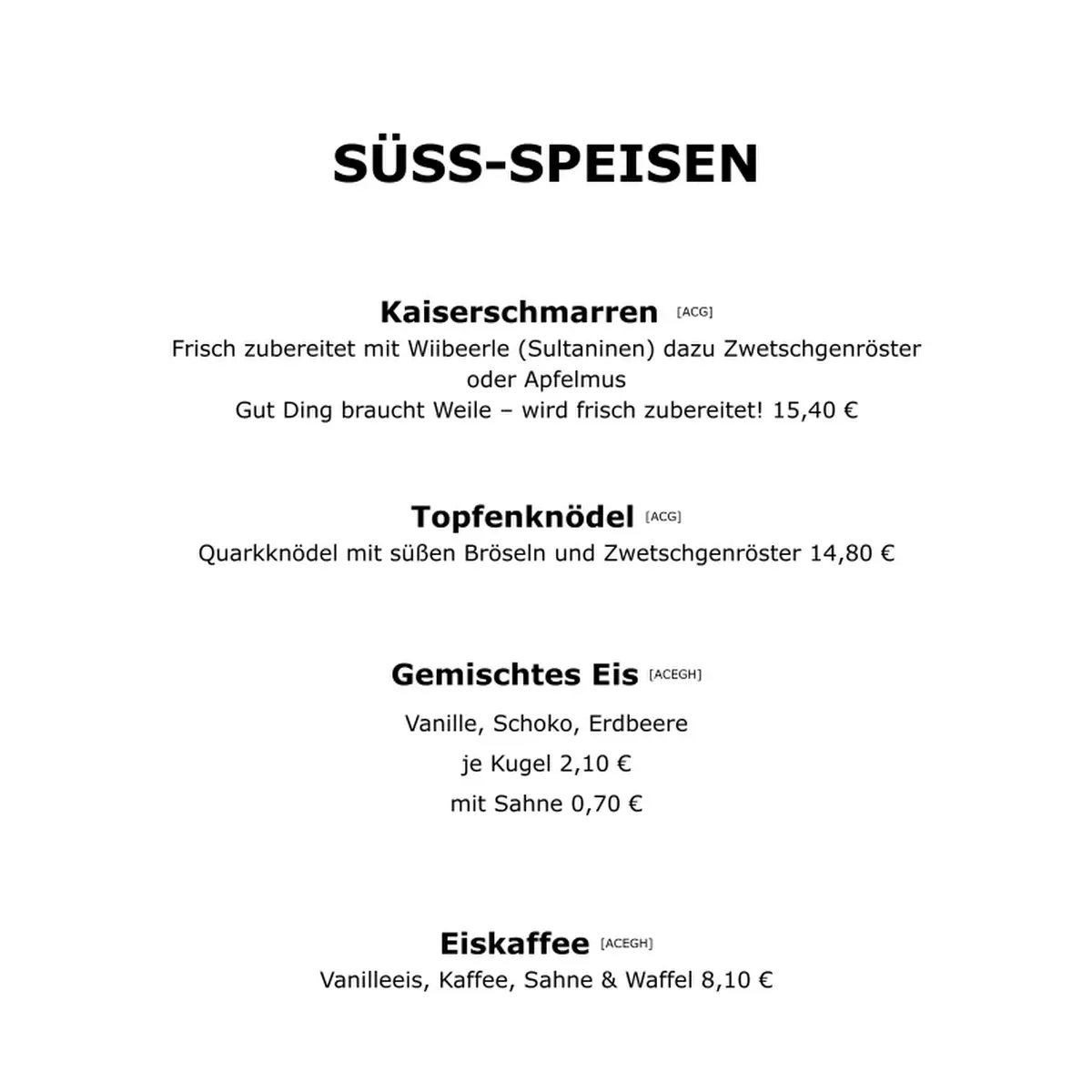 Speisekarte photo 8
