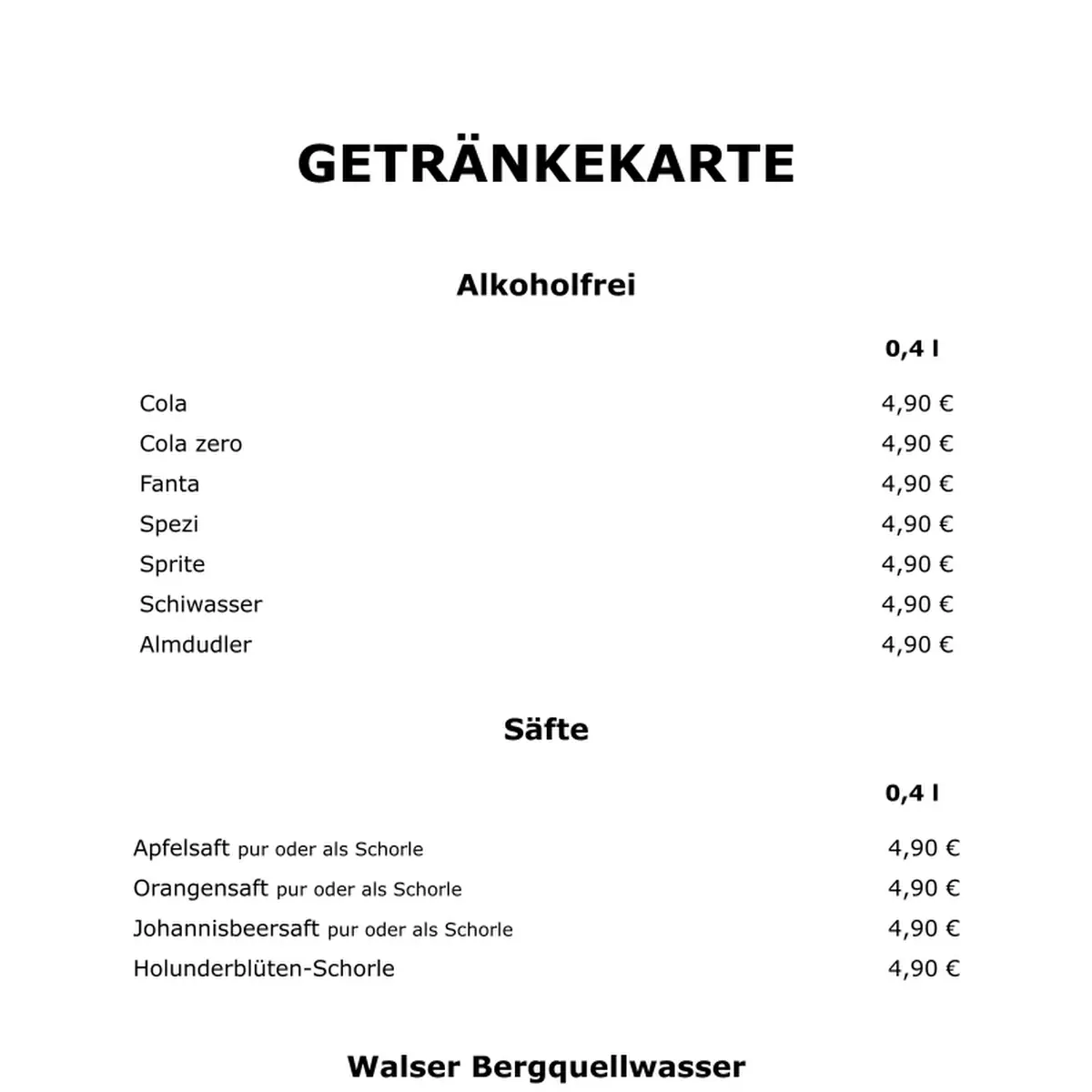 Speisekarte photo 9