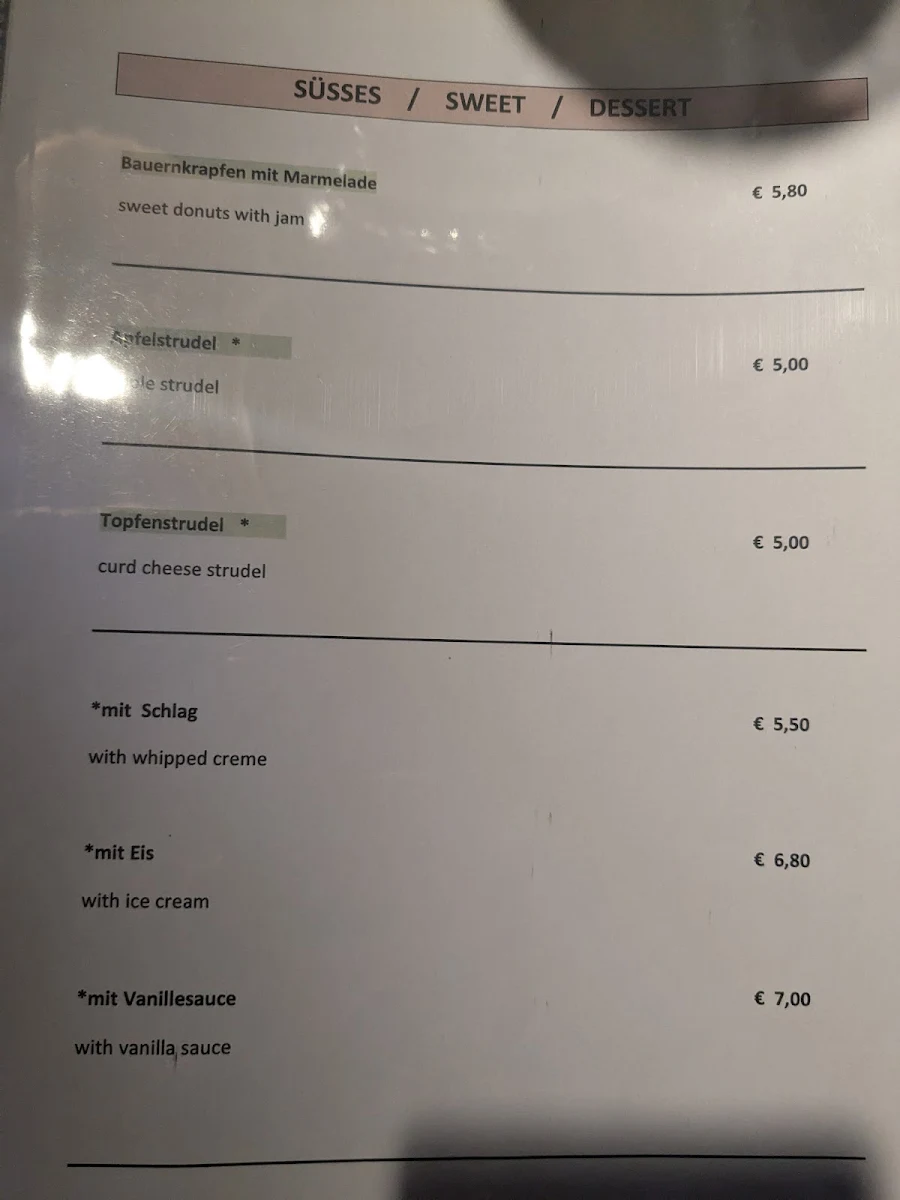 Speisekarte photo 5
