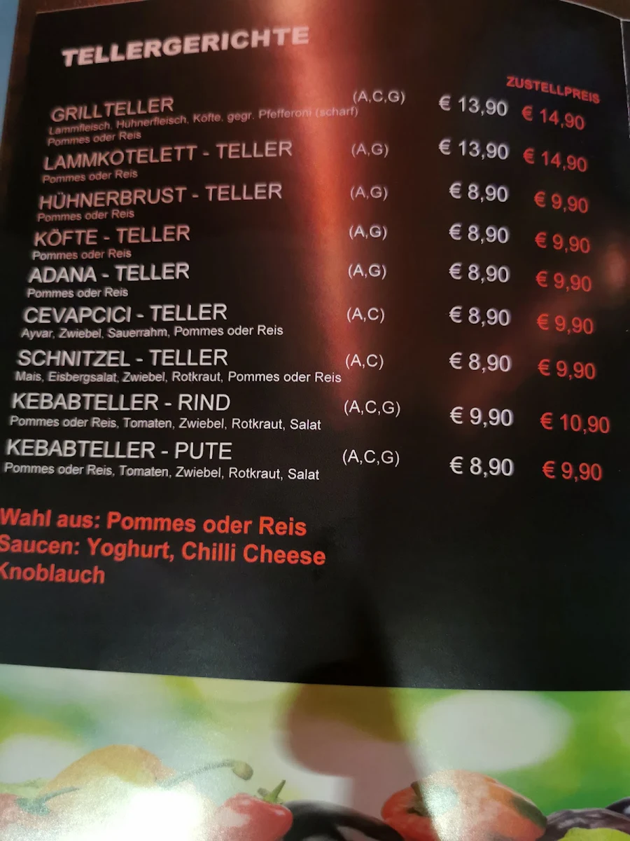 Speisekarte photo 1