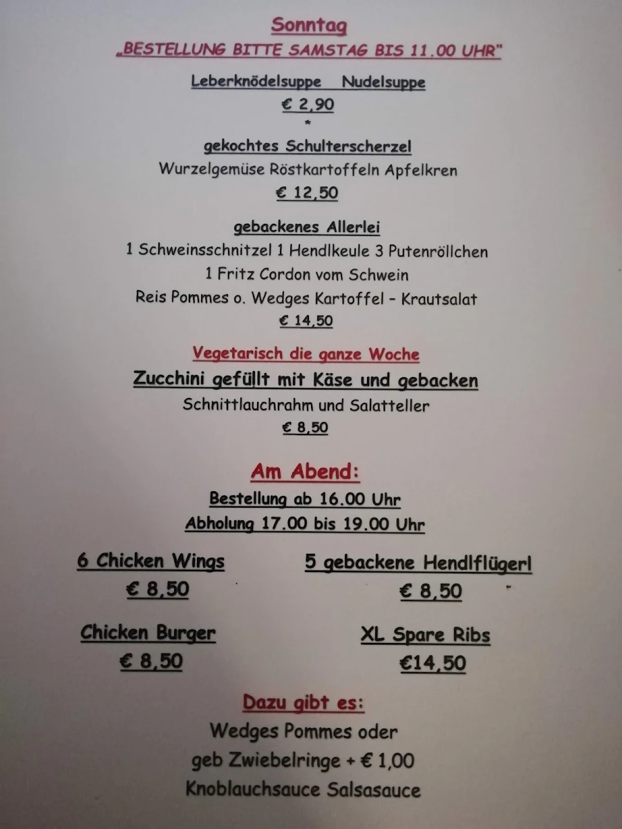 Speisekarte photo 3