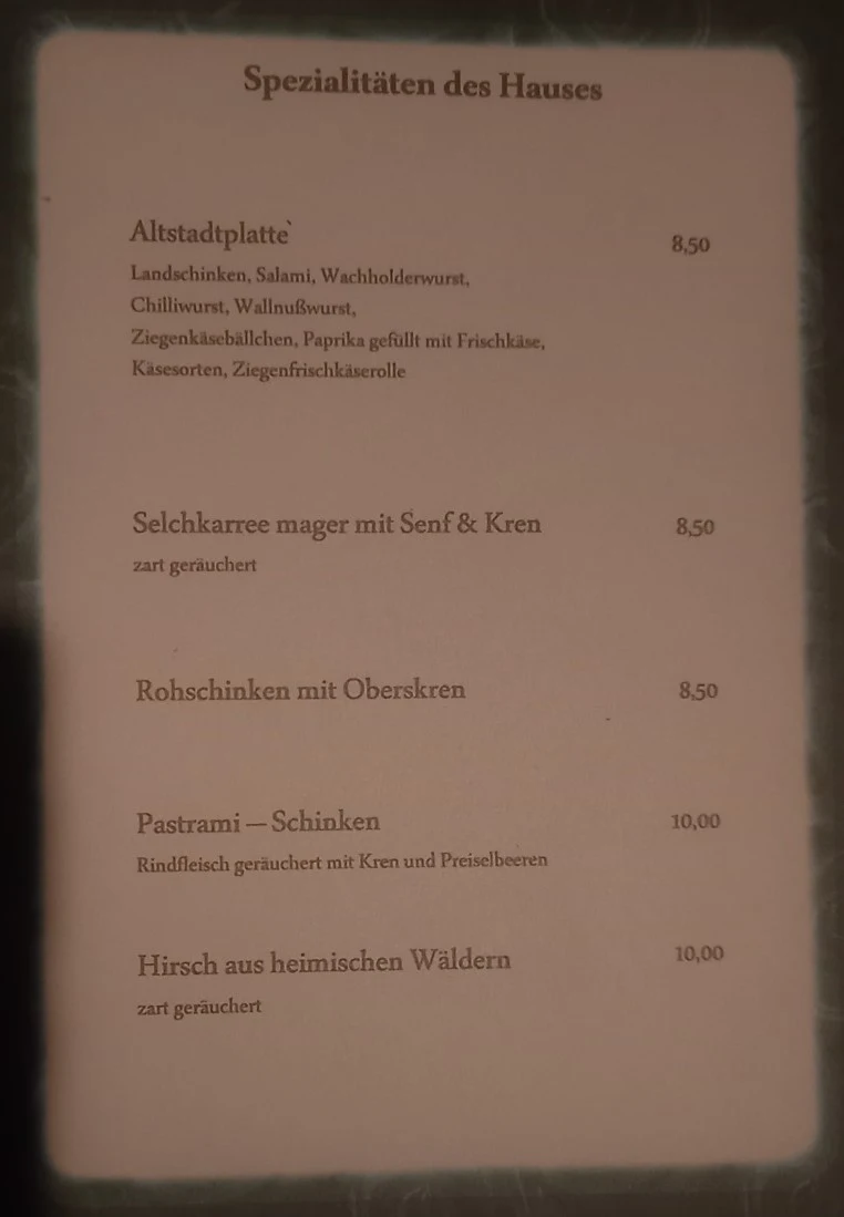 Speisekarte photo 2