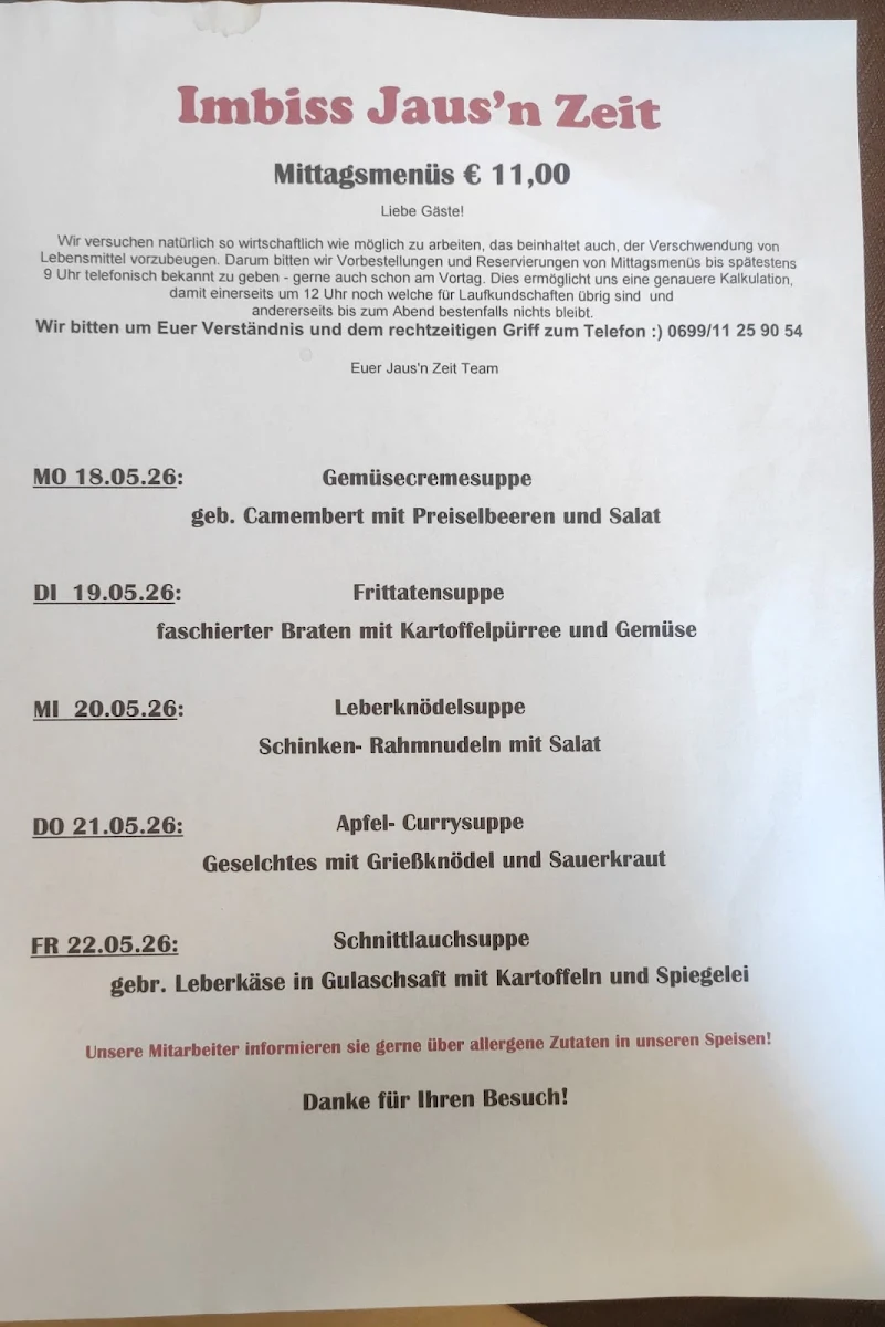 Speisekarte photo 1