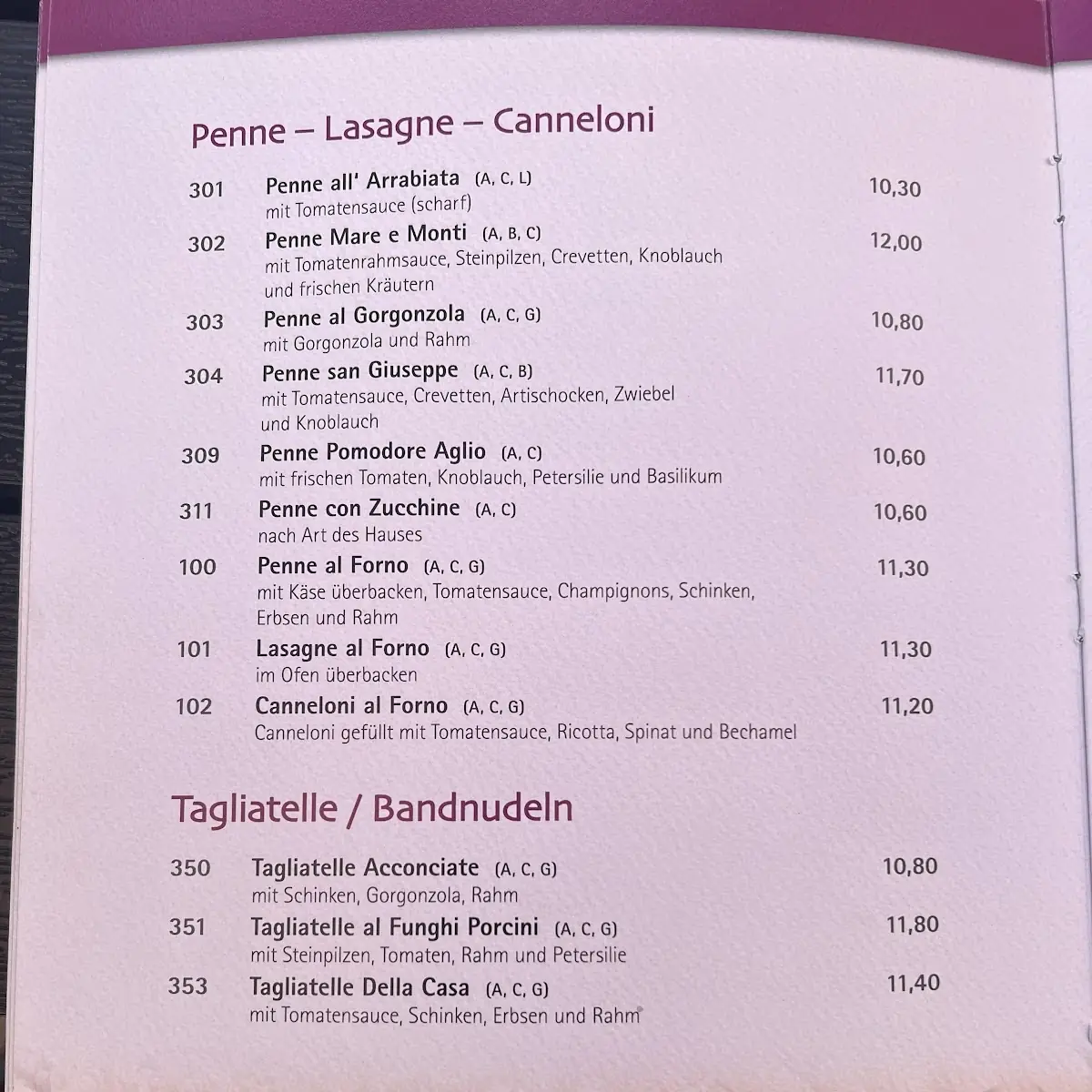 Speisekarte photo 5