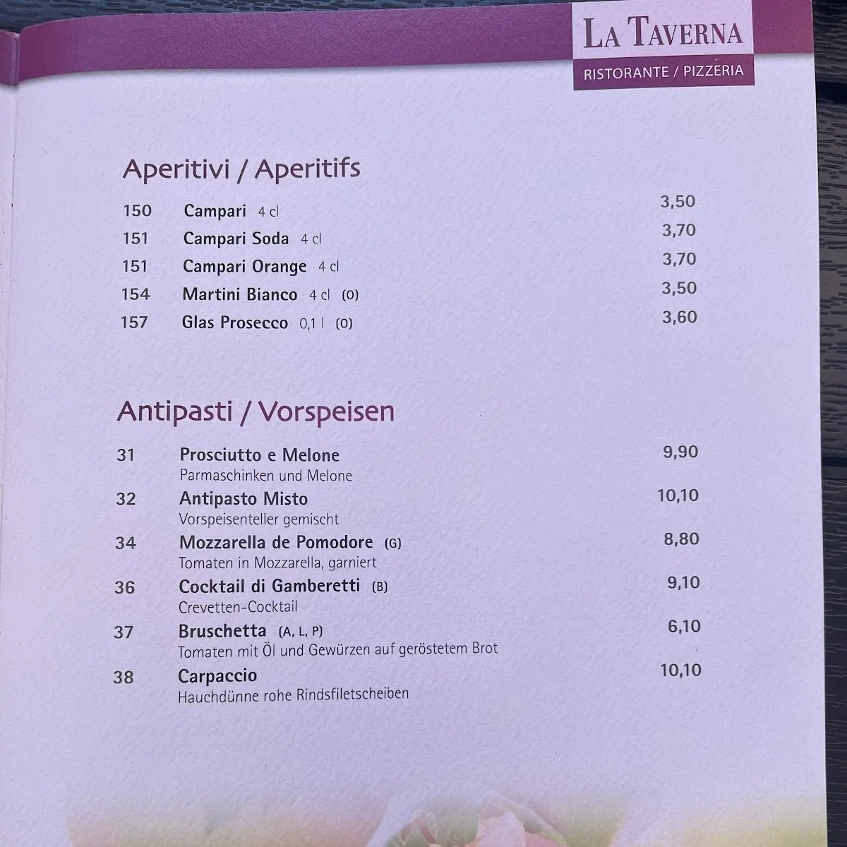 Speisekarte photo 9