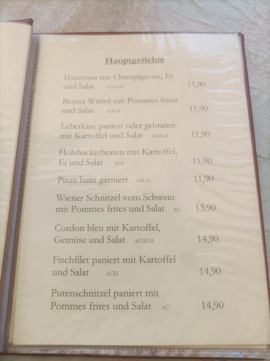Speisekarte photo 1