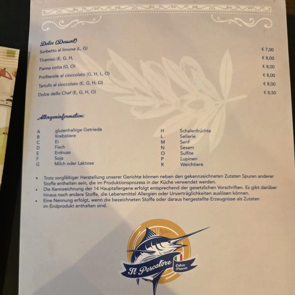 Speisekarte photo 1