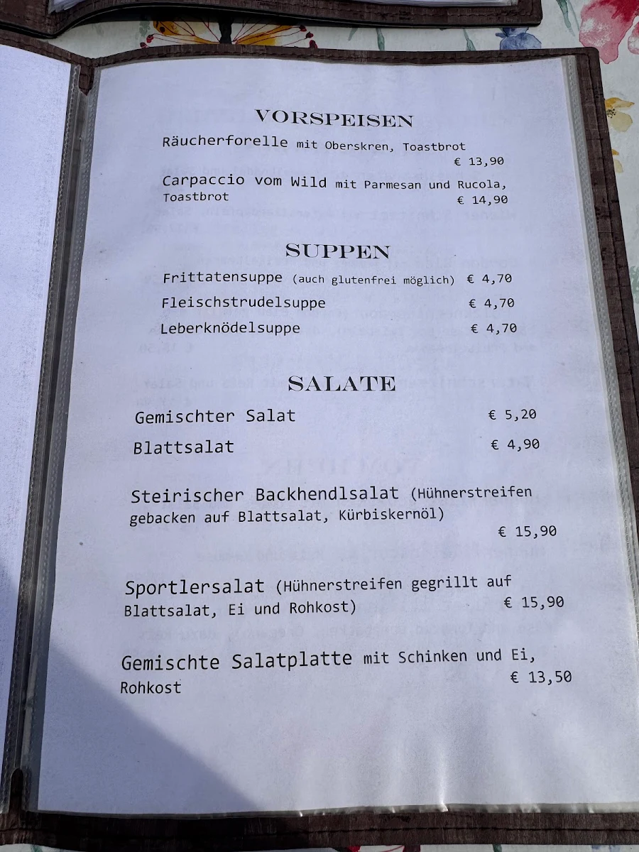 Speisekarte photo 1
