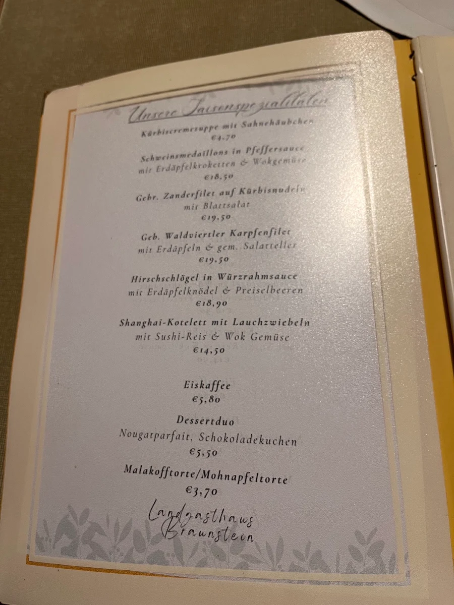 Speisekarte photo 1