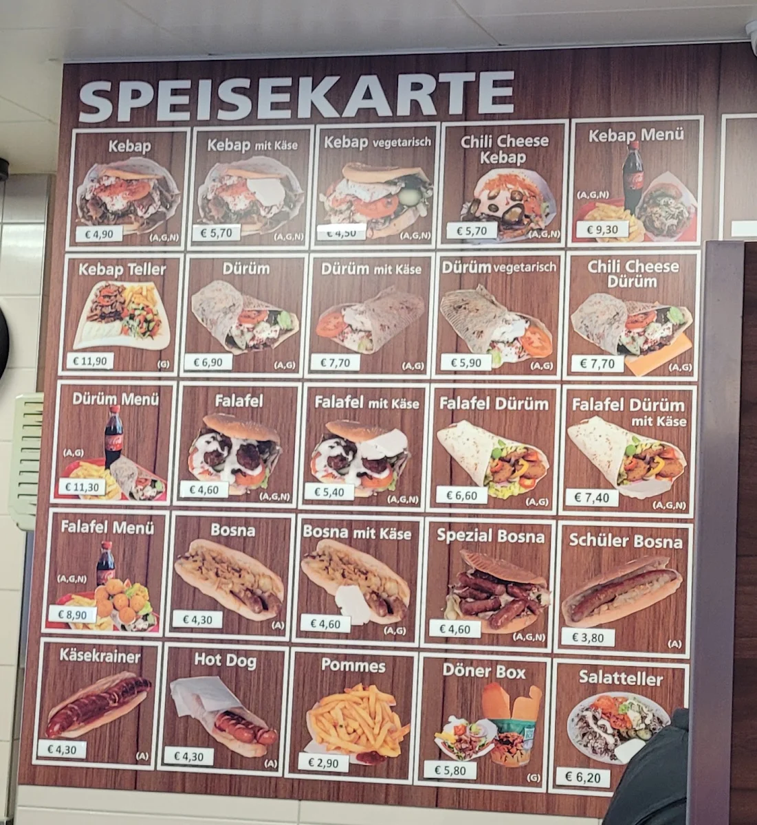 Speisekarte photo 1