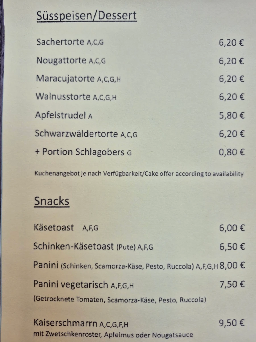 Speisekarte photo 3