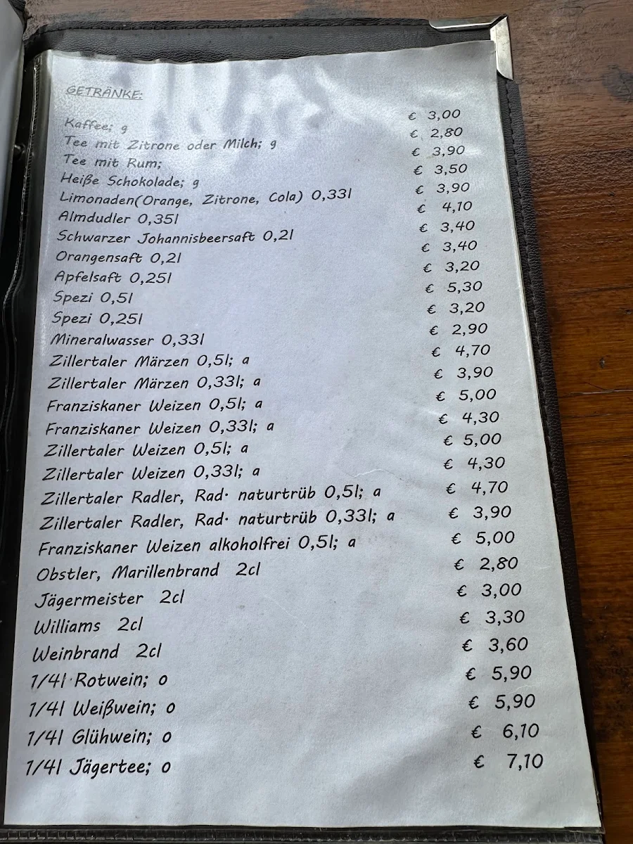 Speisekarte photo 1