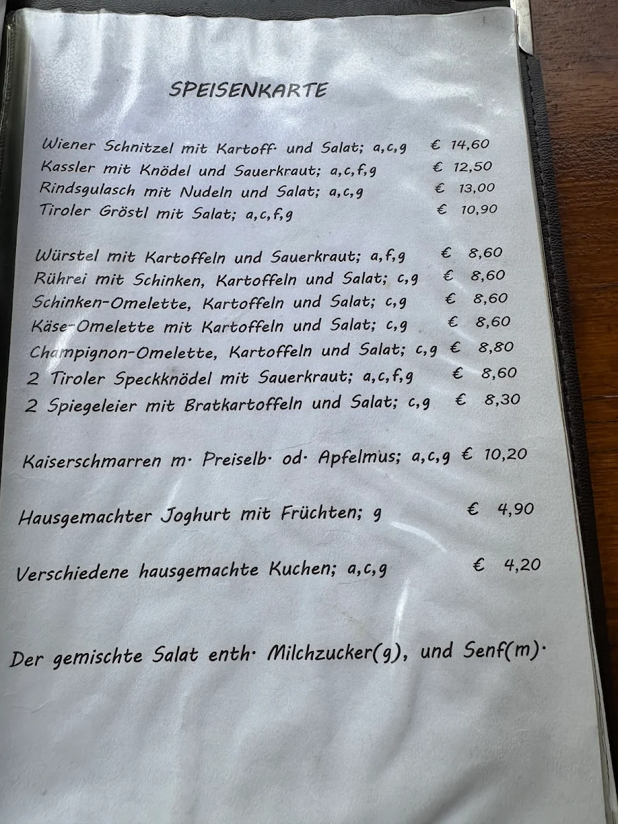 Speisekarte photo 2