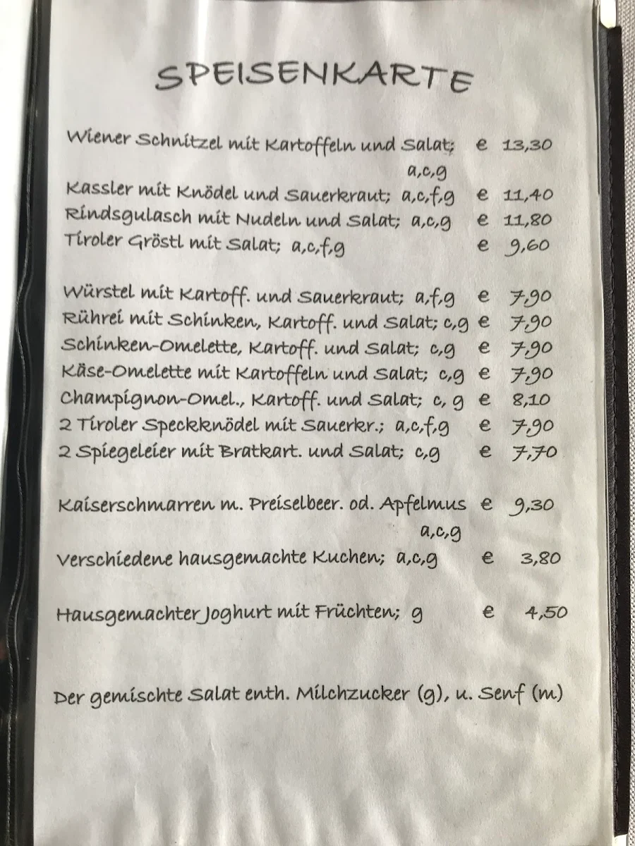 Speisekarte photo 4