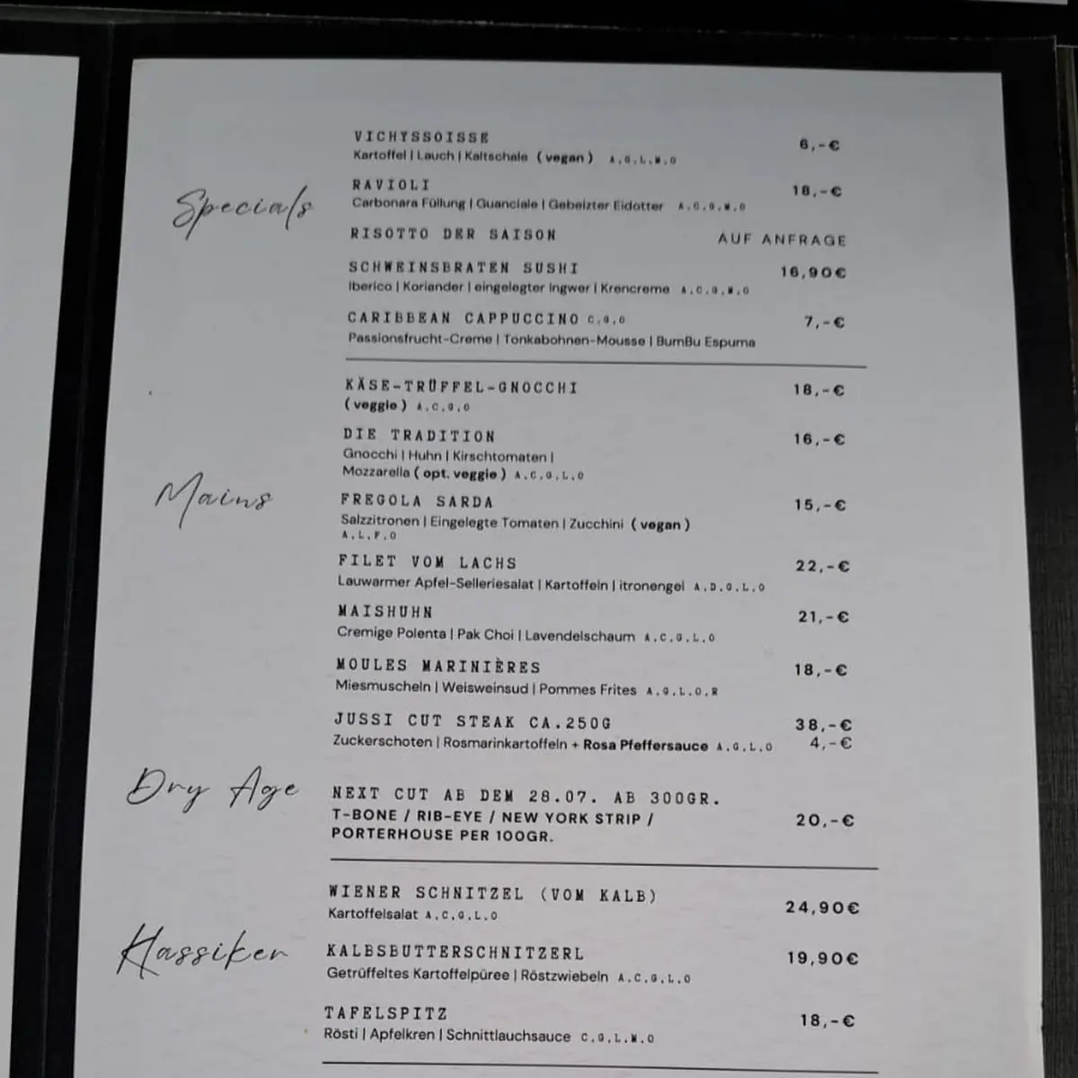 Speisekarte photo 3