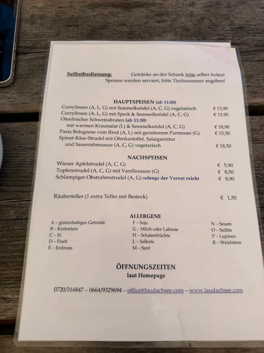Speisekarte photo 1