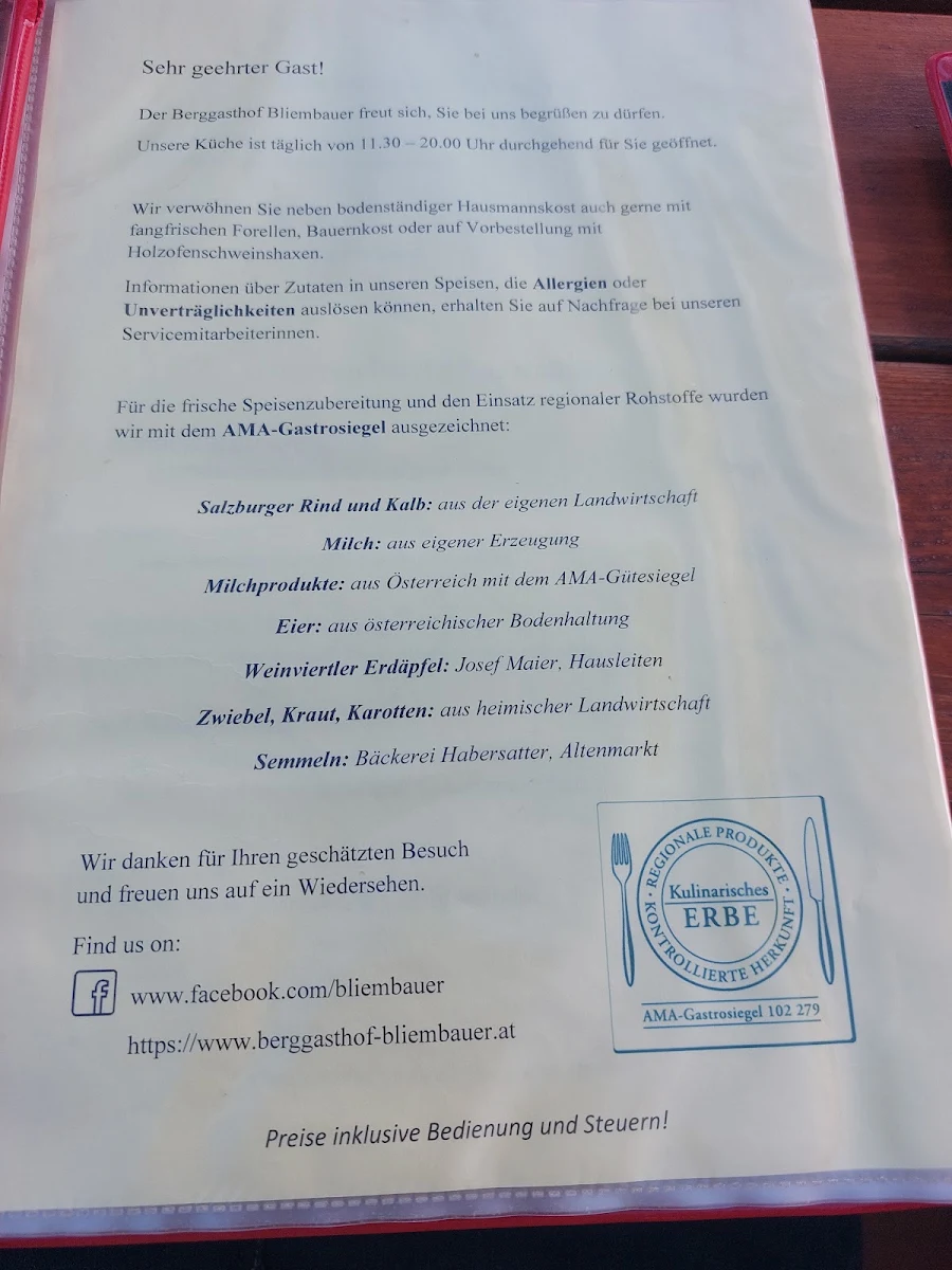 Speisekarte photo 2