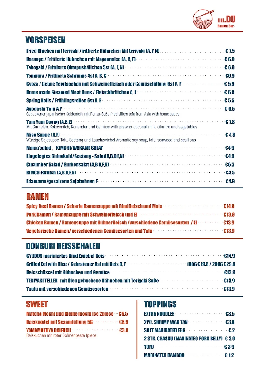 Speisekarte photo 1