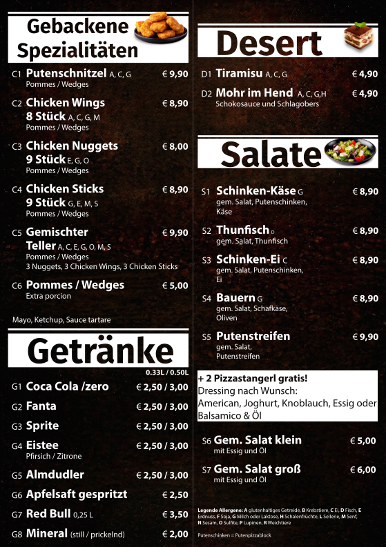 Speisekarte photo 4