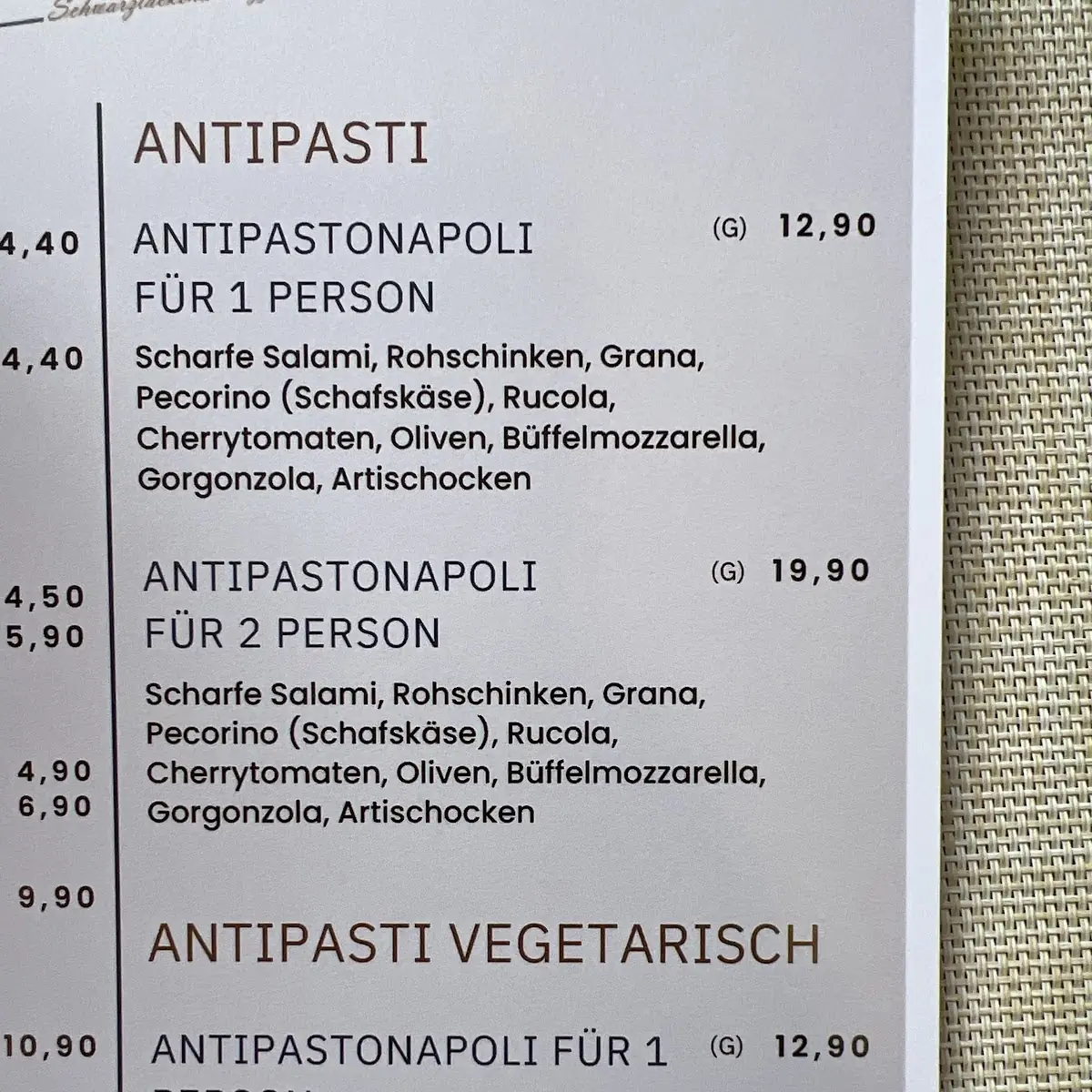 Speisekarte photo 3
