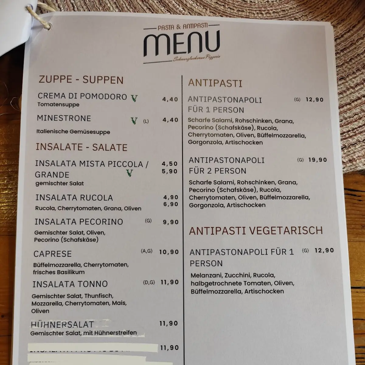 Speisekarte photo 4