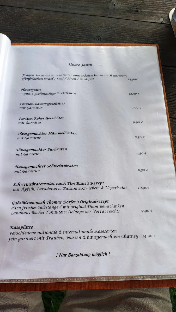Speisekarte photo 2