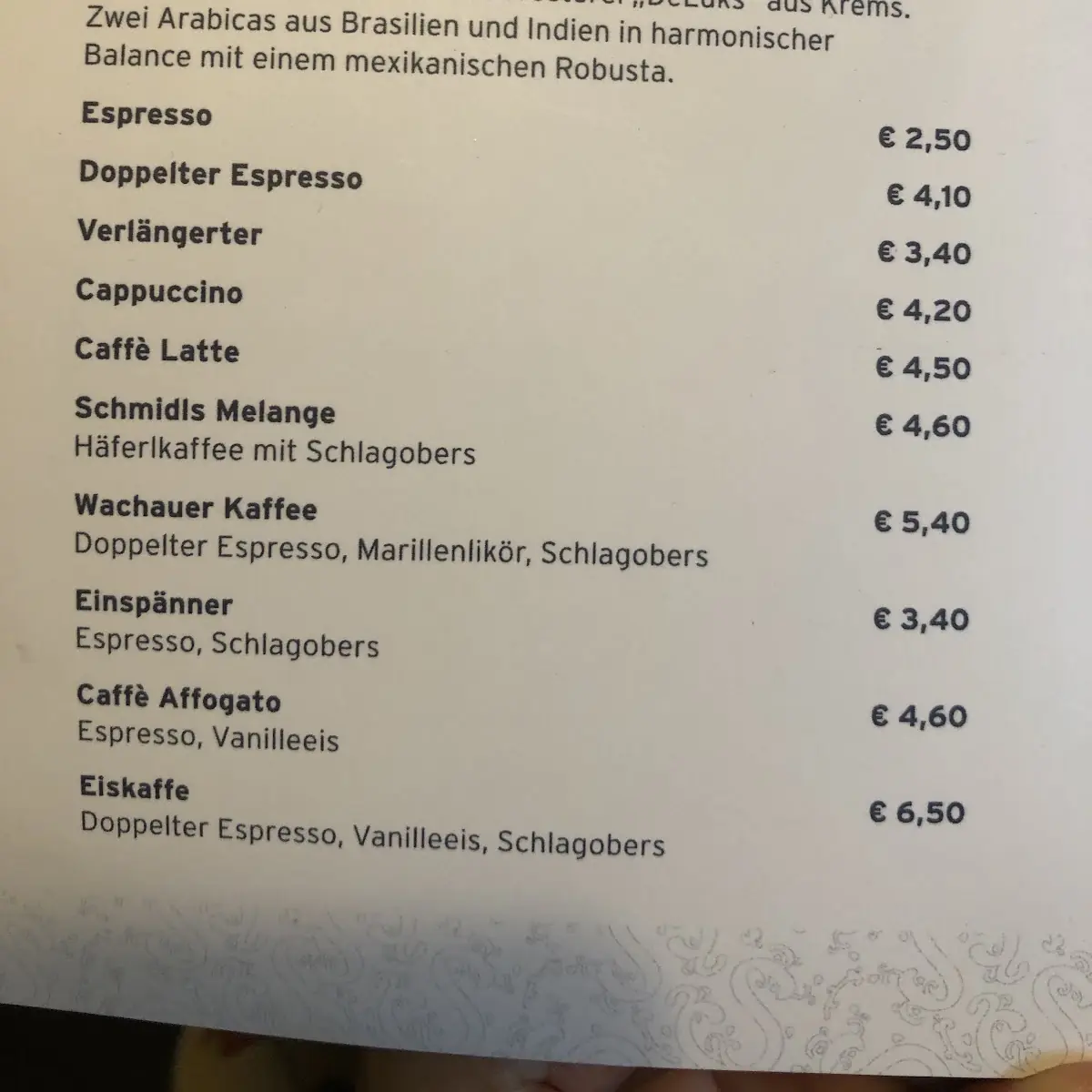 Speisekarte photo 1