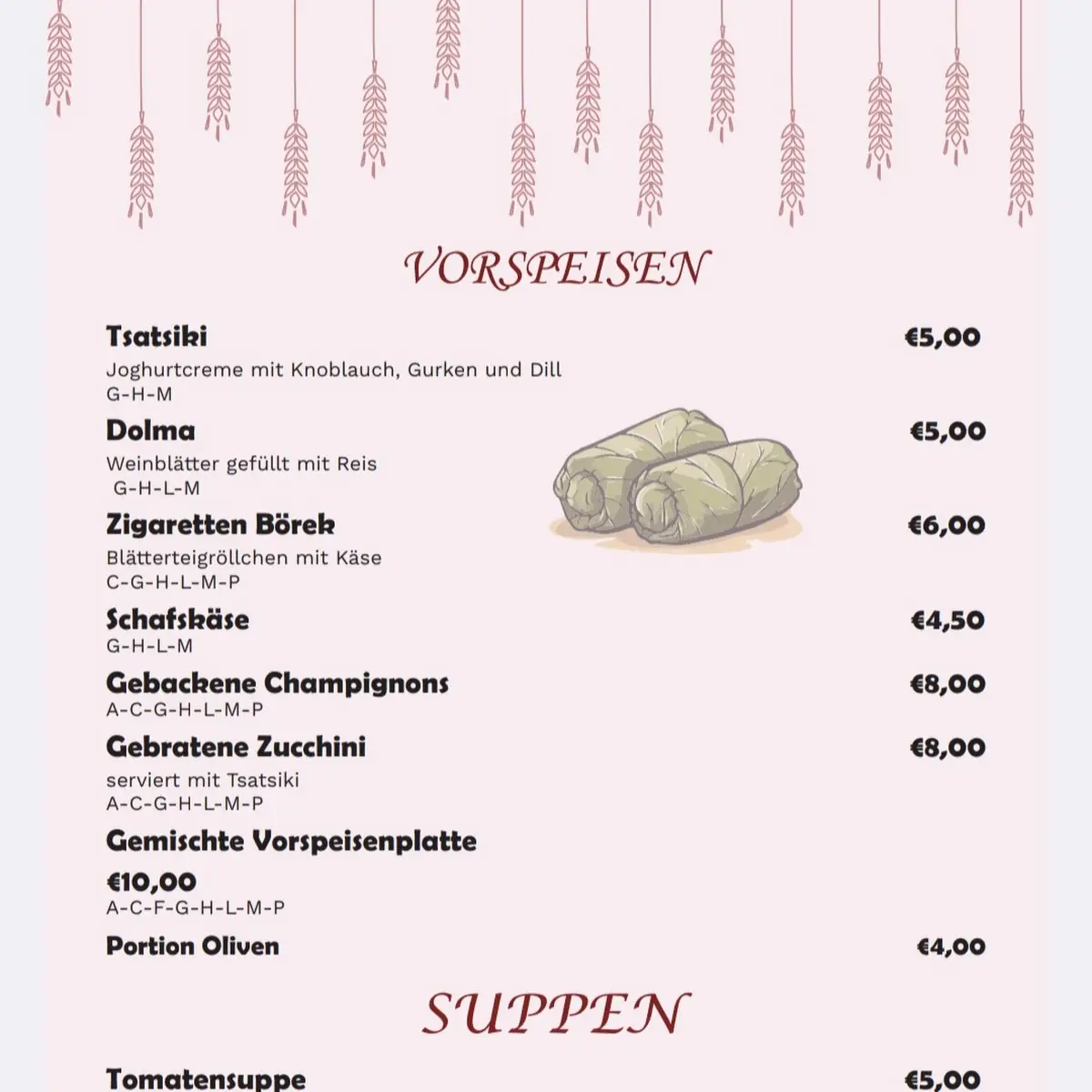 Speisekarte photo 2
