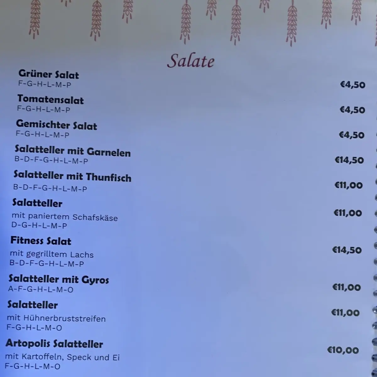 Speisekarte photo 6
