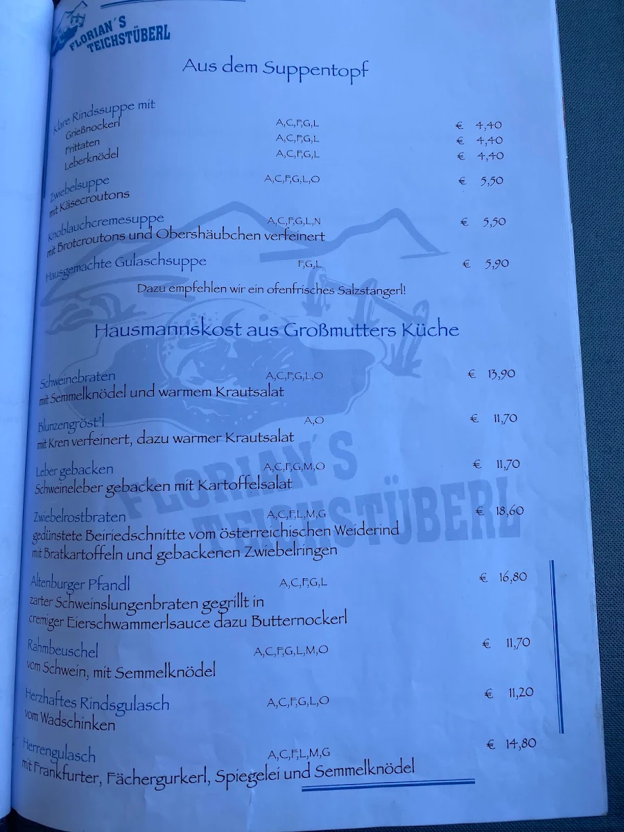 Speisekarte photo 2