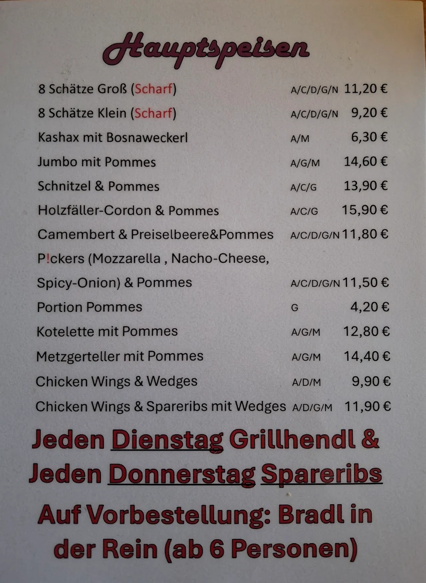 Speisekarte photo 1