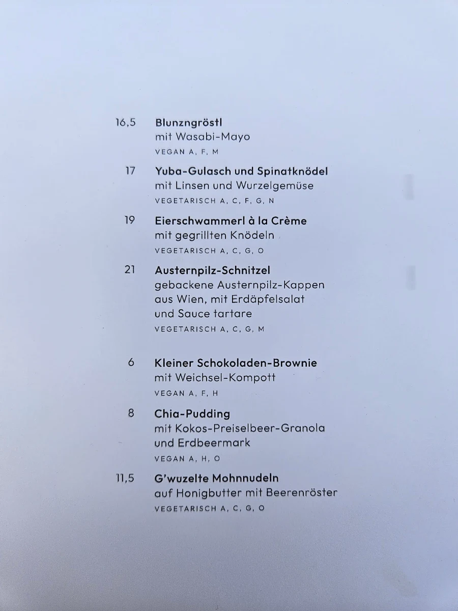 Speisekarte photo 2