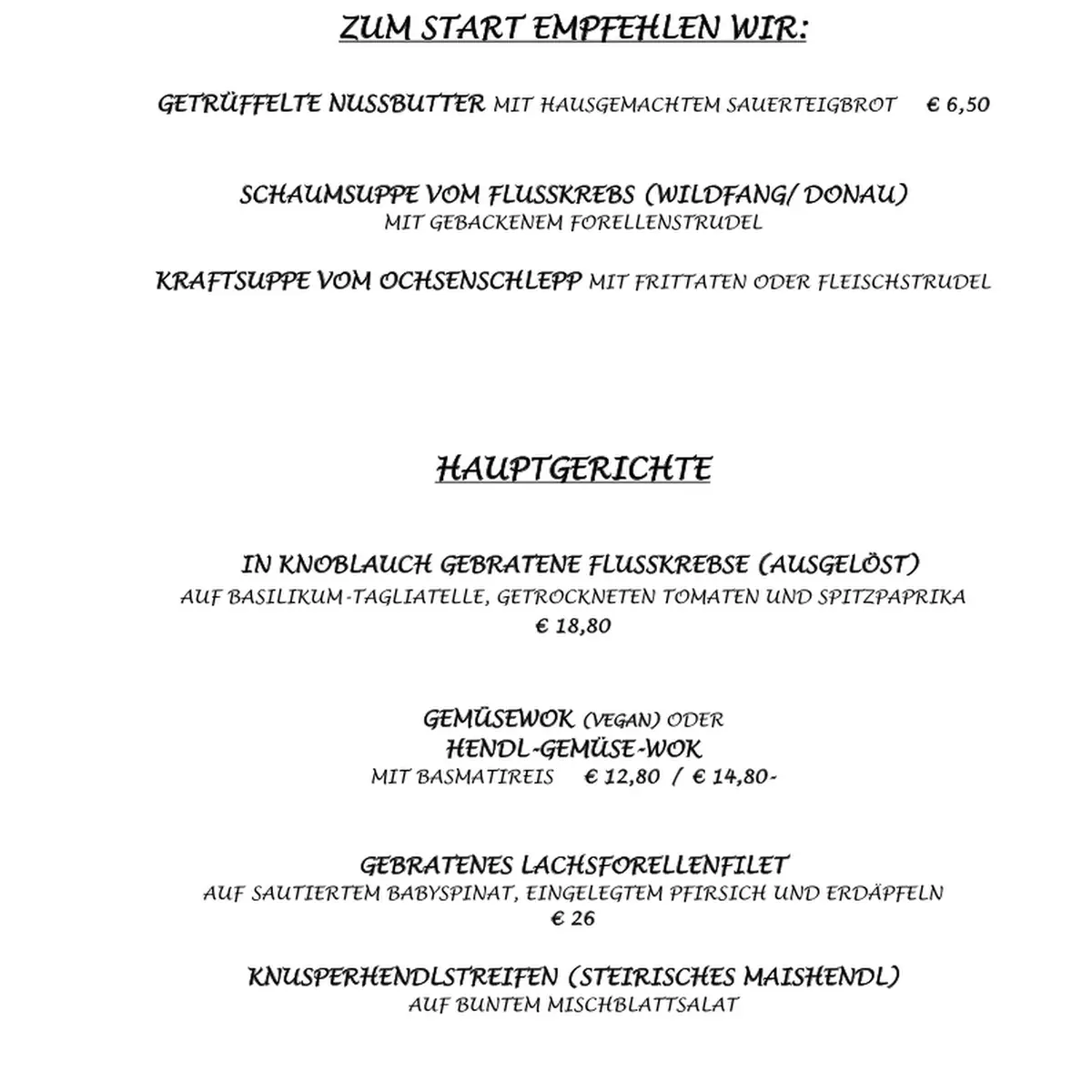 Speisekarte photo 2