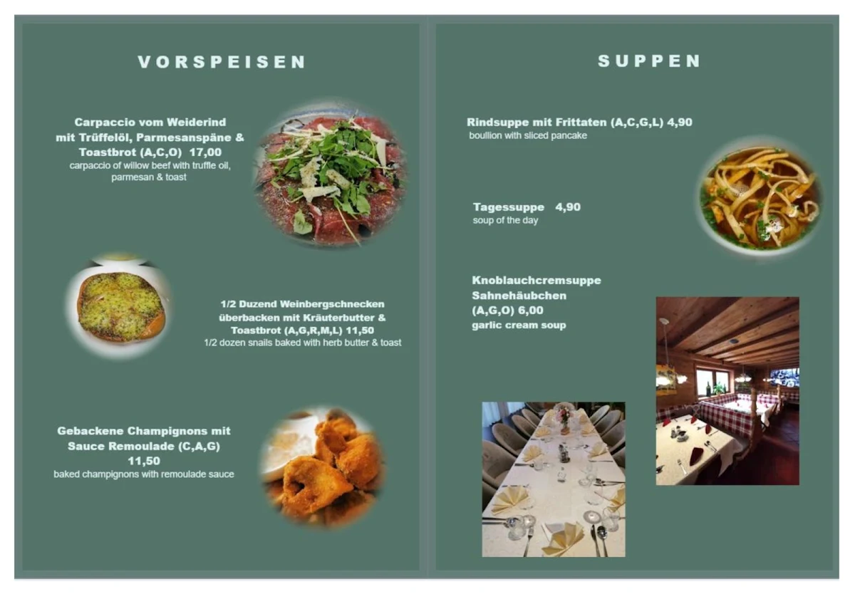 Speisekarte photo 5
