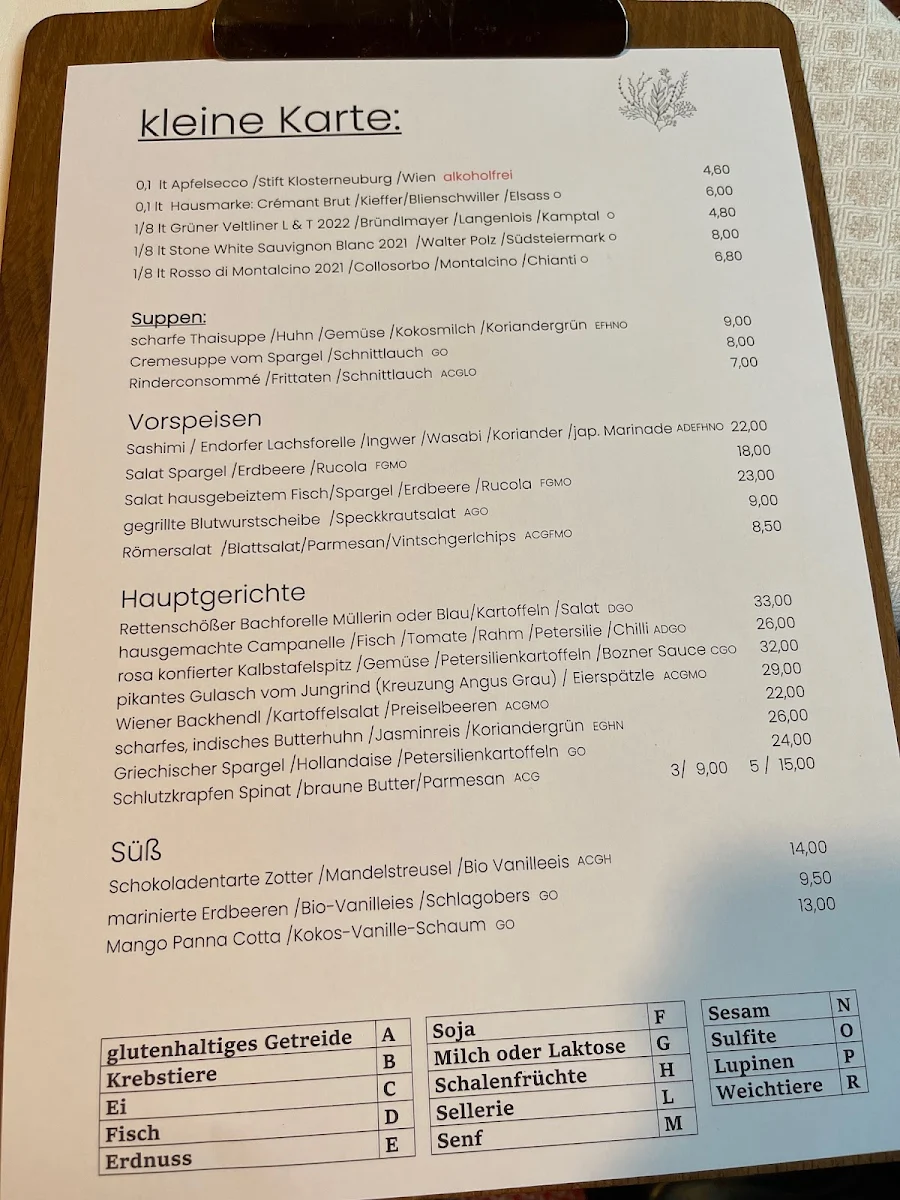Speisekarte photo 1