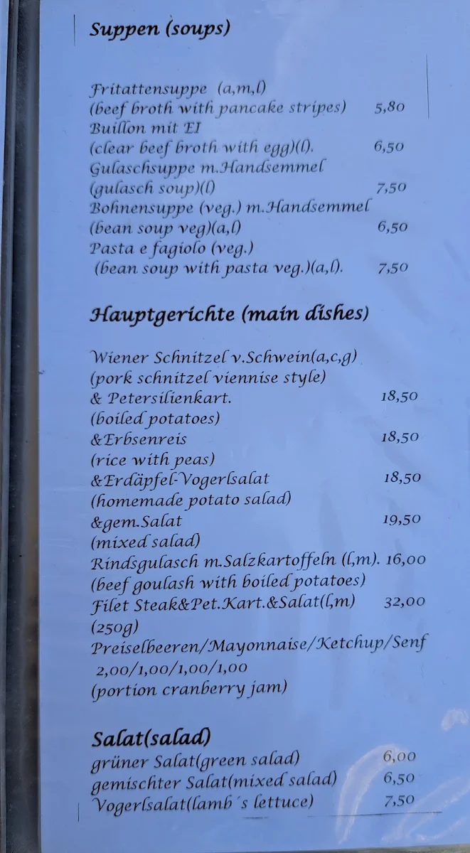 Speisekarte photo 1