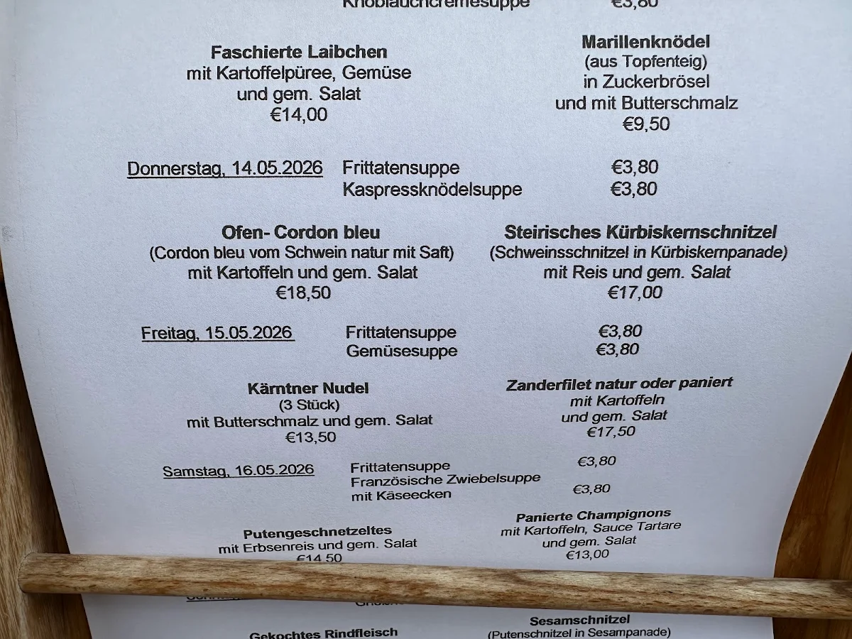 Speisekarte photo 1