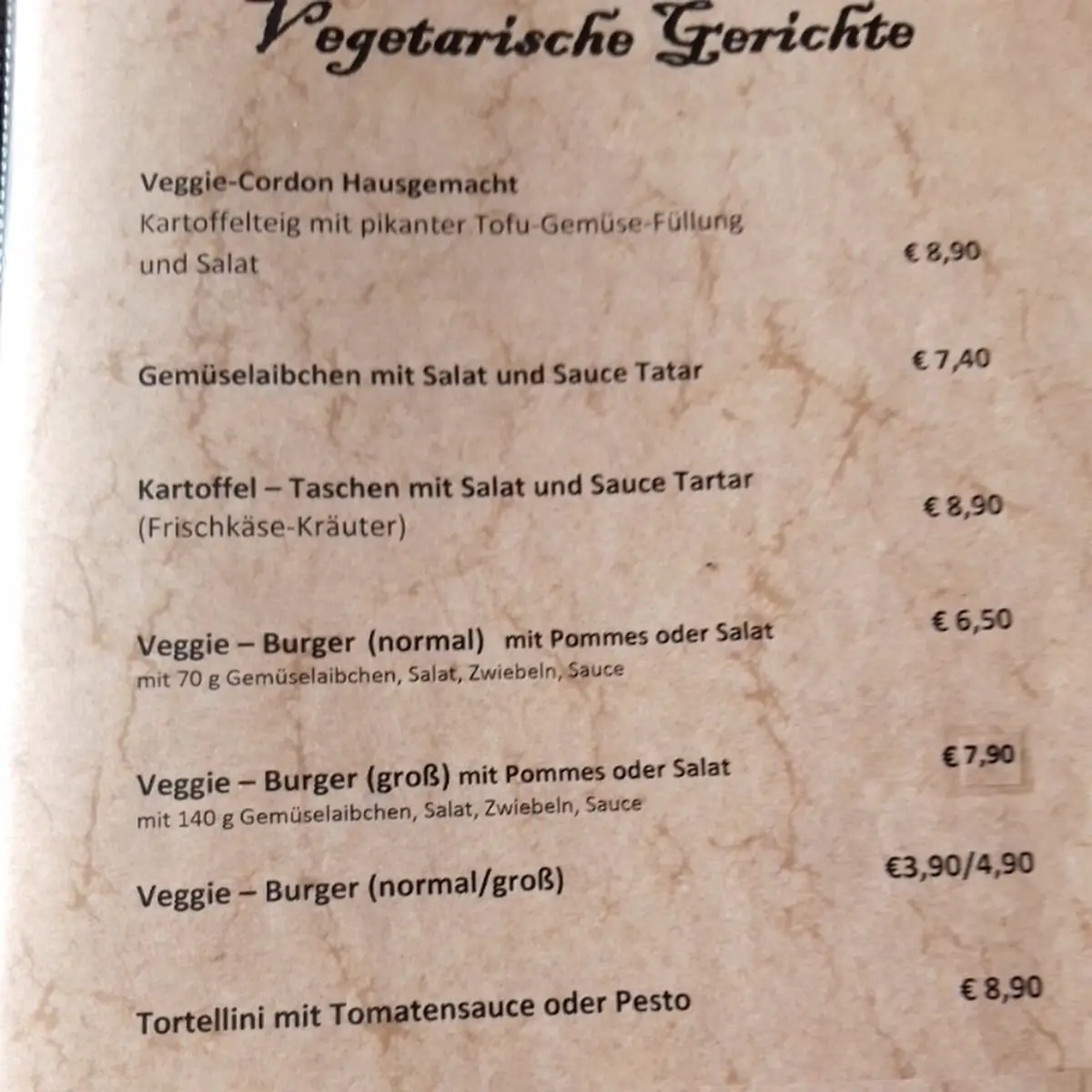 Speisekarte photo 4
