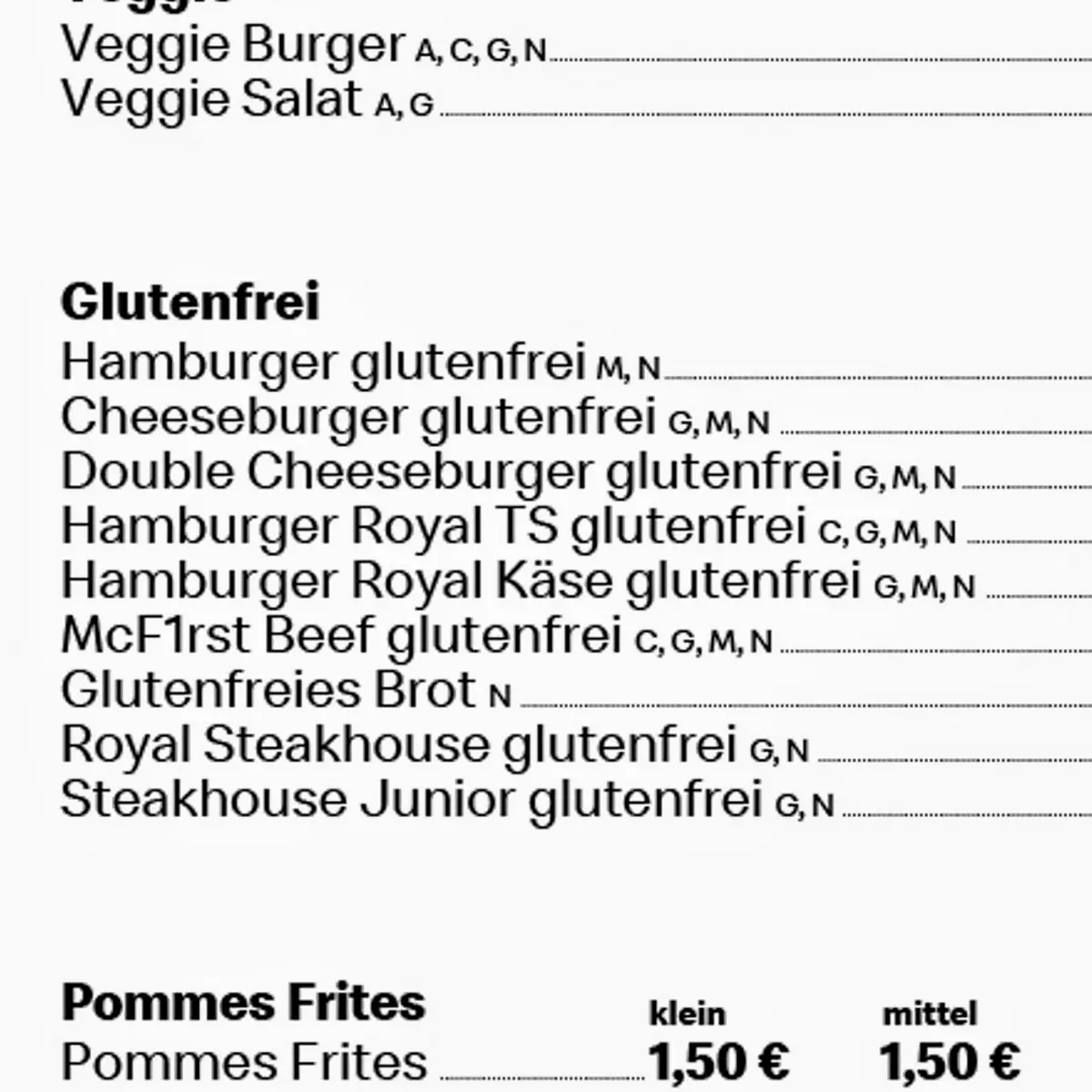 Speisekarte photo 5