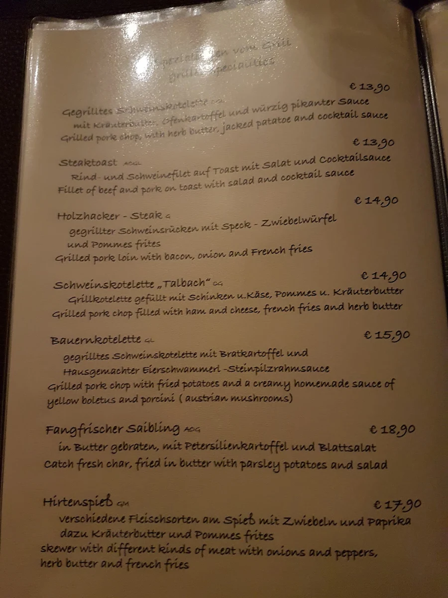 Speisekarte photo 3
